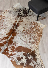 Salt Pepper Tri-Color Cowhide Rug (Size: 230 x 190 CM)